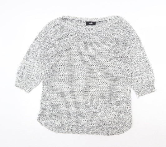 Womens UK Size M Wallis Grey Pullover Jumper