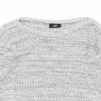 Womens UK Size M Wallis Grey Pullover Jumper