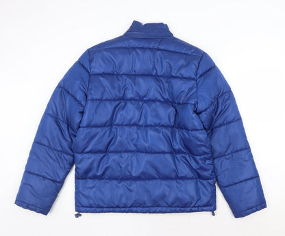 Womens UK Size S Mango Blue Puffer Jacket