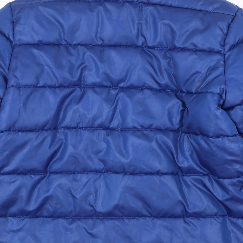 Womens UK Size S Mango Blue Puffer Jacket