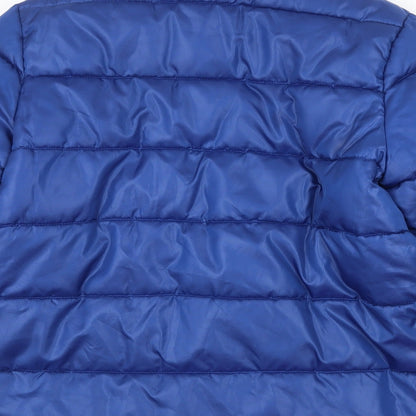 Womens UK Size S Mango Blue Puffer Jacket