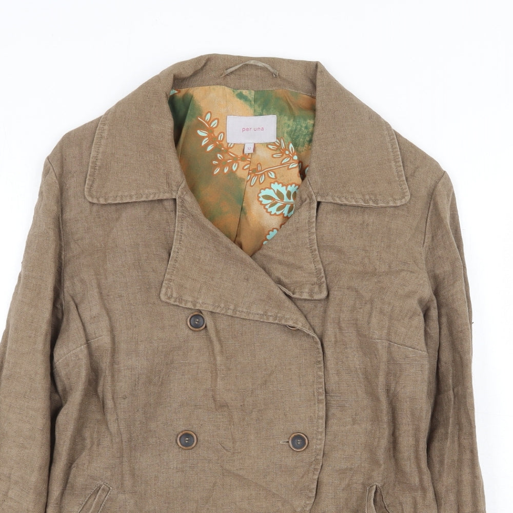 Womens UK Size 12 Marks and Spencer Brown Jacket