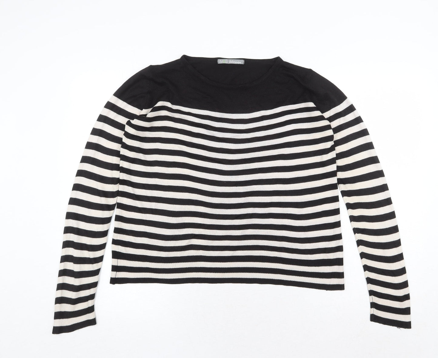 Womens UK Size 10 Marks and Spencer Multicoloured Pullover Jumper