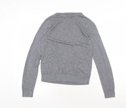 Womens UK Size M Mango Grey Pullover Jumper