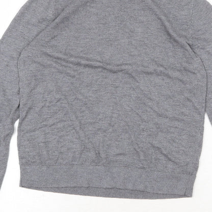 Womens UK Size M Mango Grey Pullover Jumper