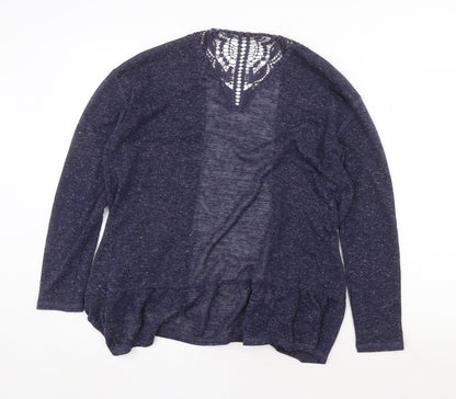 Womens UK Size 12 Marks and Spencer Blue Cardigan Jumper