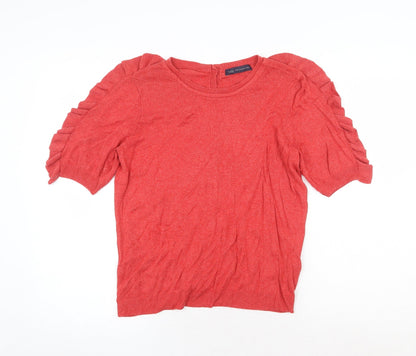Womens UK Size 10 Marks and Spencer Red Pullover Jumper