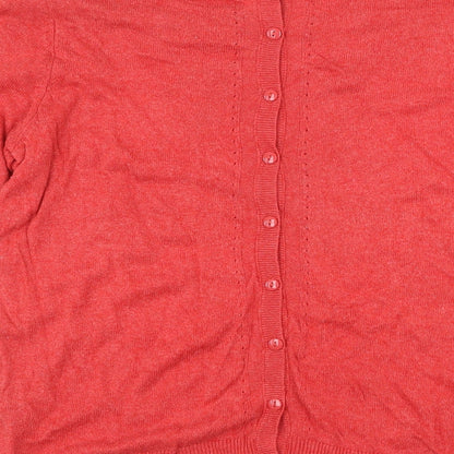 Womens UK Size 10 Marks and Spencer Red Pullover Jumper