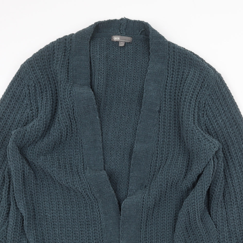 Womens UK Size M ASOS Green Cardigan Jumper
