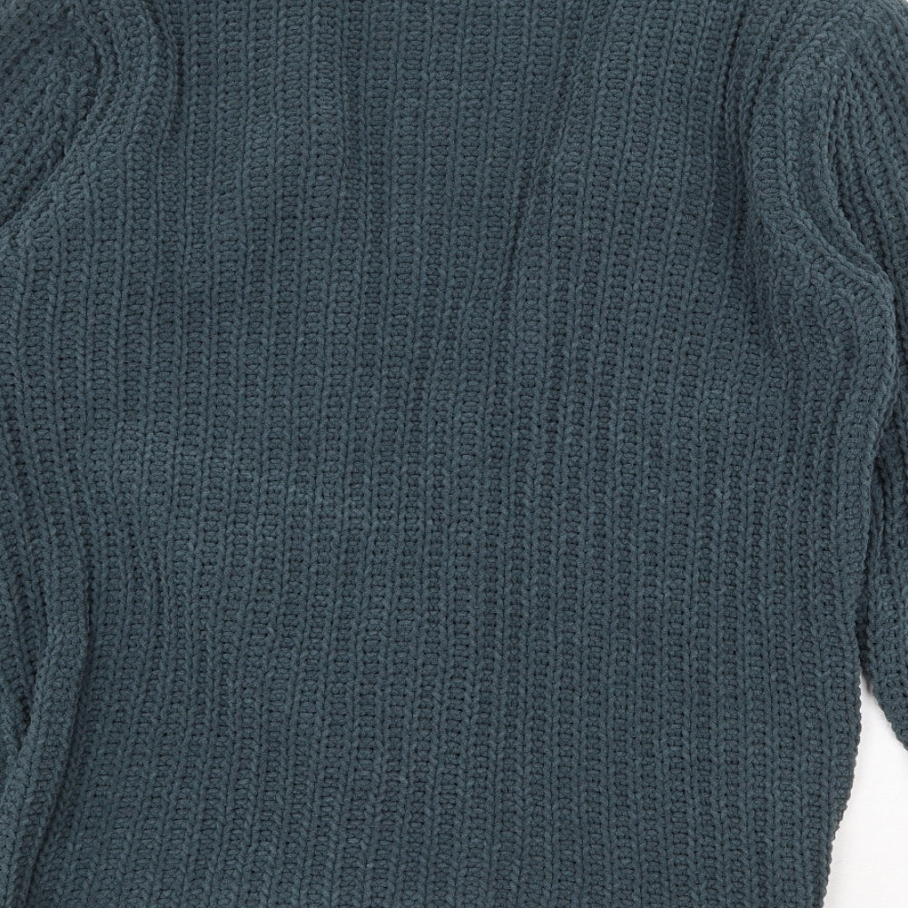 Womens UK Size M ASOS Green Cardigan Jumper