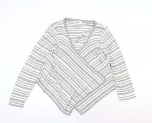 Womens UK Size 12 Marks and Spencer Grey Cardigan Jumper