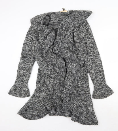 Sakura Womens Green V-Neck Wool Cardigan Jumper Size M