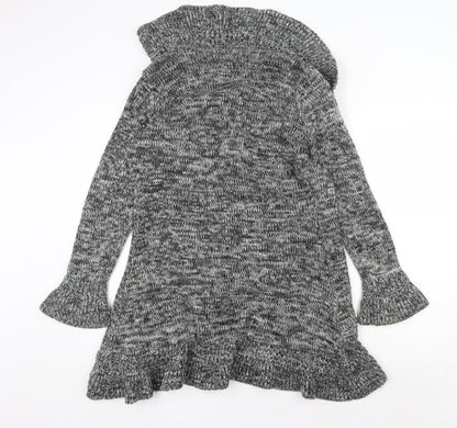 Sakura Womens Green V-Neck Wool Cardigan Jumper Size M
