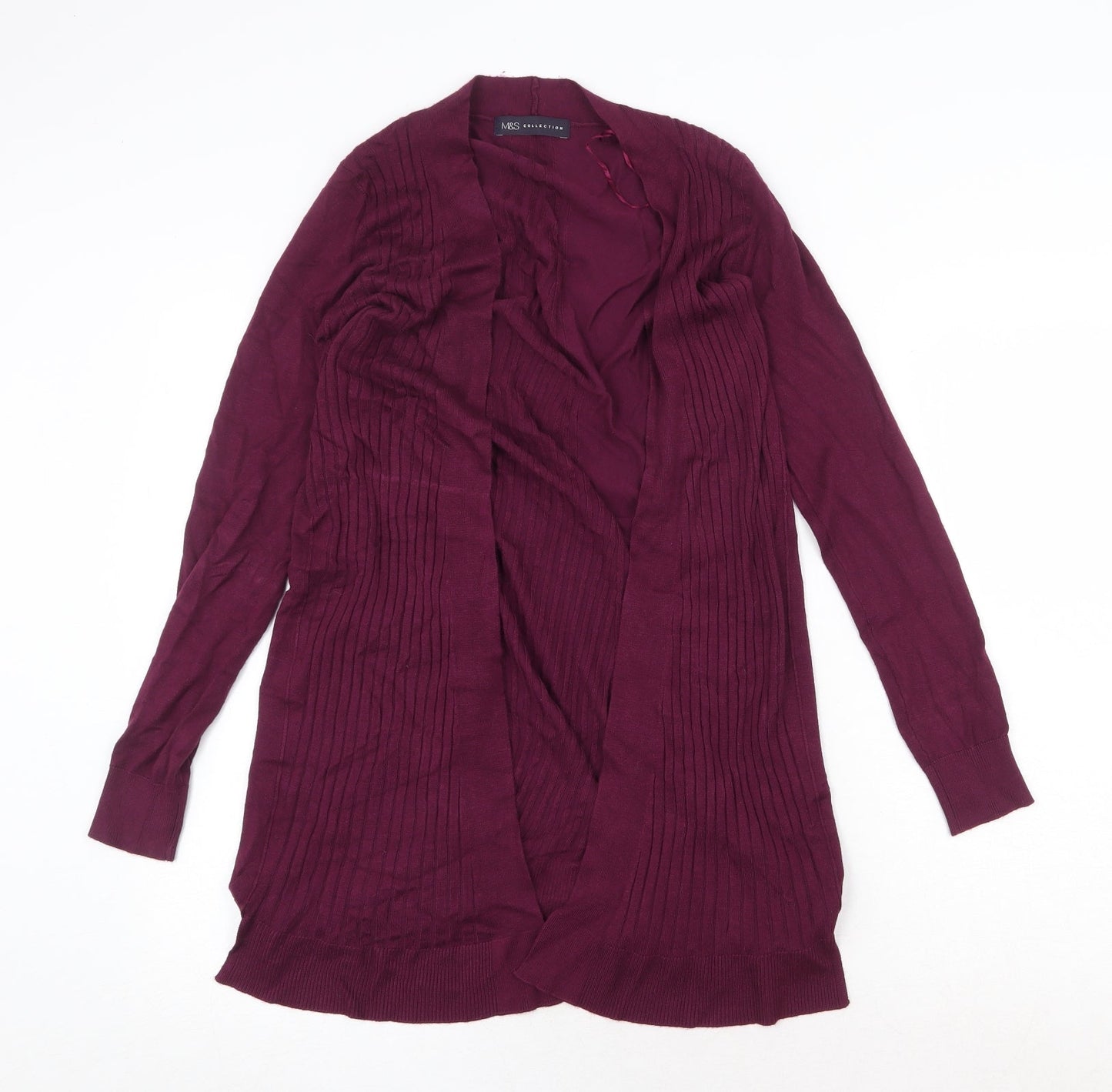 Womens UK Size S Marks and Spencer Purple Cardigan Jumper