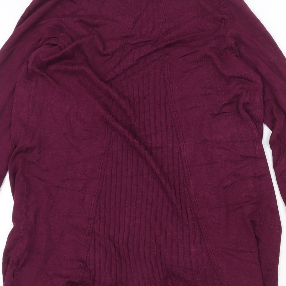 Womens UK Size S Marks and Spencer Purple Cardigan Jumper