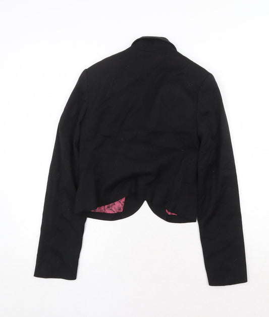 Womens UK Size 8 H&M Black Jacket