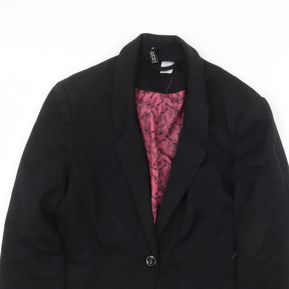 Womens UK Size 8 H&M Black Jacket