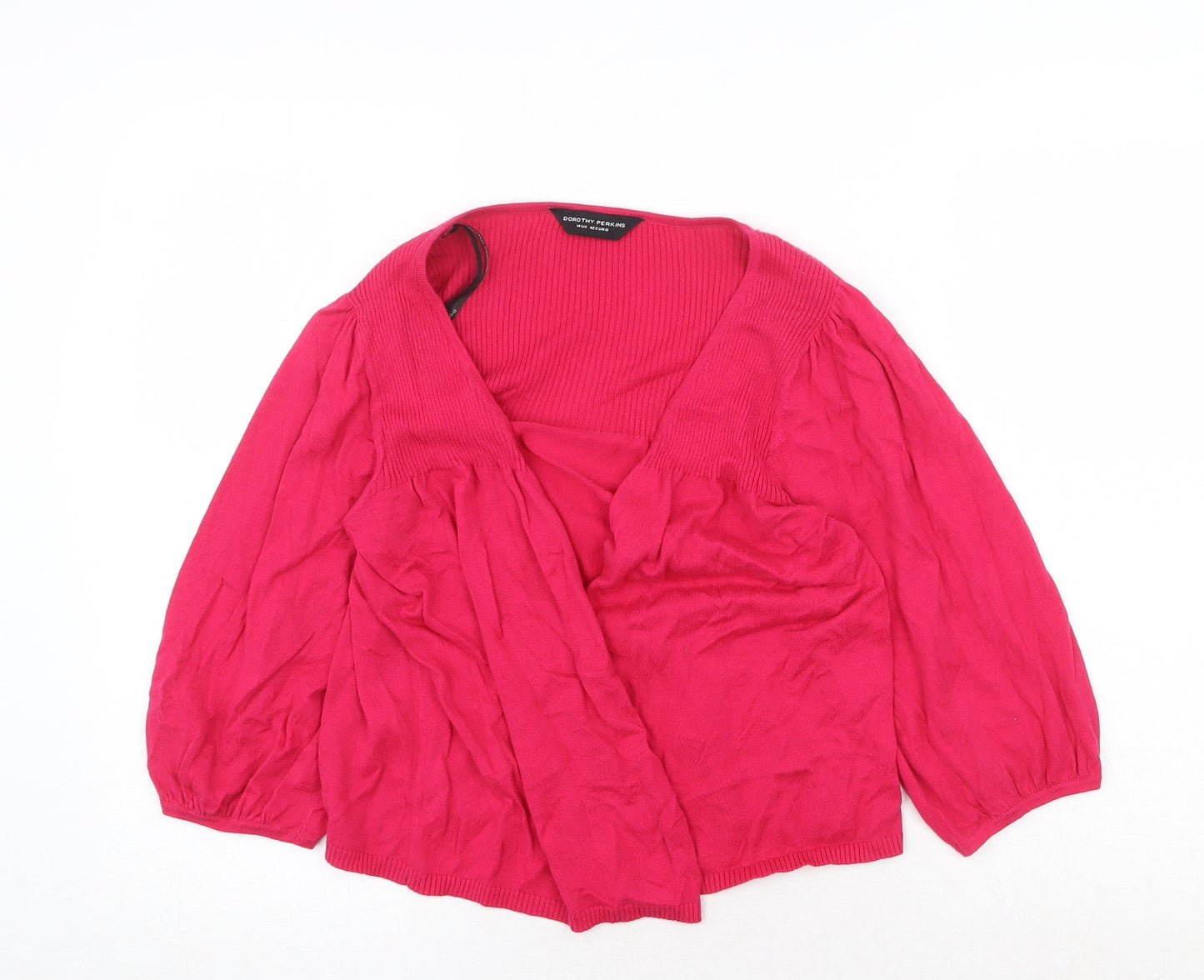 Womens UK Size 14 Dorothy Perkins Pink Cardigan Jumper