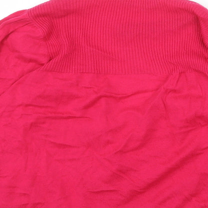 Womens UK Size 14 Dorothy Perkins Pink Cardigan Jumper