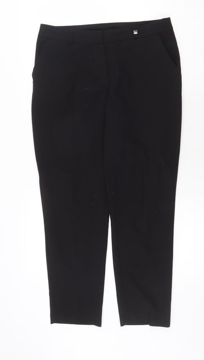 Womens UK Size 10 Dorothy Perkins Regular Fit  Black Trousers