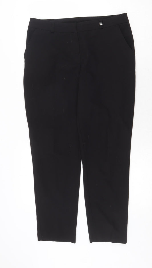 Womens UK Size 10 Dorothy Perkins Regular Fit  Black Trousers