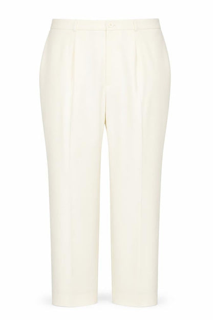 Boutique Bis Womens Ivory Polyester Trousers Size 20 Regular Zip