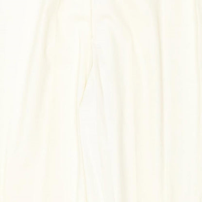Boutique Bis Womens Ivory Polyester Trousers Size 20 Regular Zip