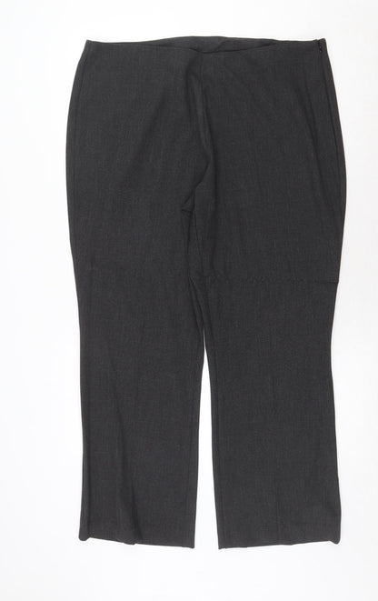 Womens UK Size 20 Marks and Spencer Regular Fit  Grey Trousers