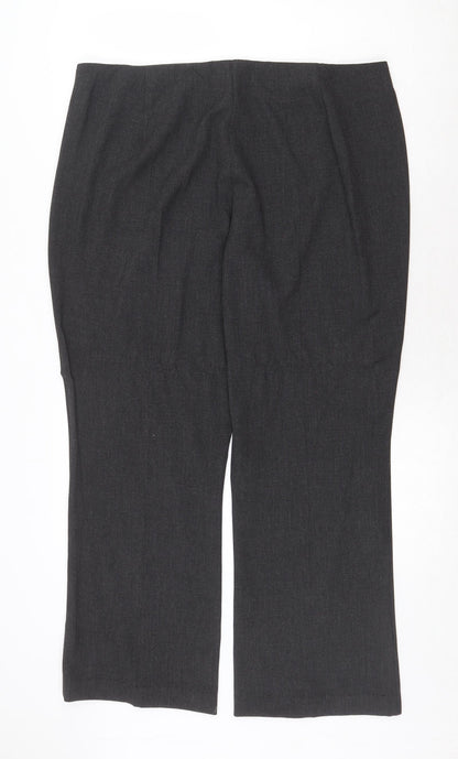 Womens UK Size 20 Marks and Spencer Regular Fit  Grey Trousers
