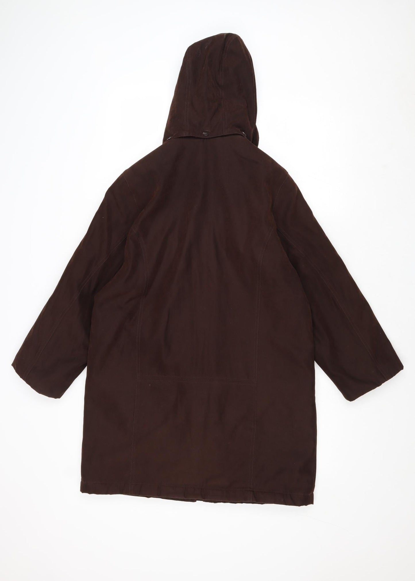 Womens UK Size 10 EWM Brown Overcoat