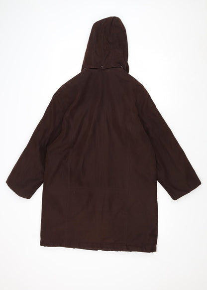 Womens UK Size 10 EWM Brown Overcoat