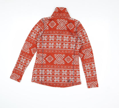 Ayacucho Womens Red Geometric Jacket Size XS Zip