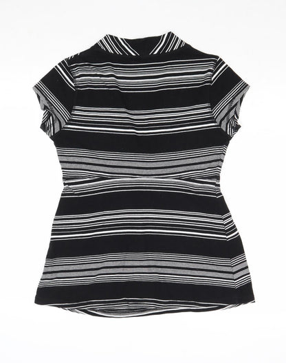 Womens UK Size S H&M Black Basic Blouse