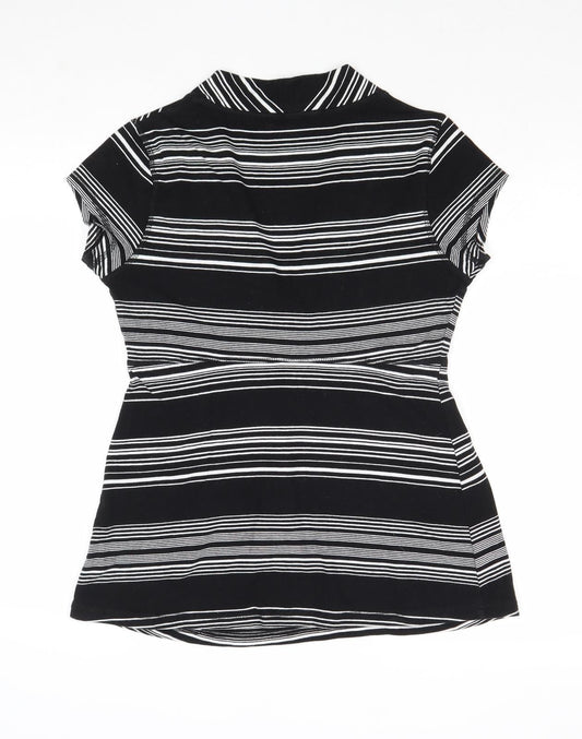 Womens UK Size S H&M Black Basic Blouse
