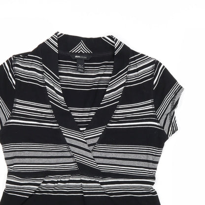 Womens UK Size S H&M Black Basic Blouse
