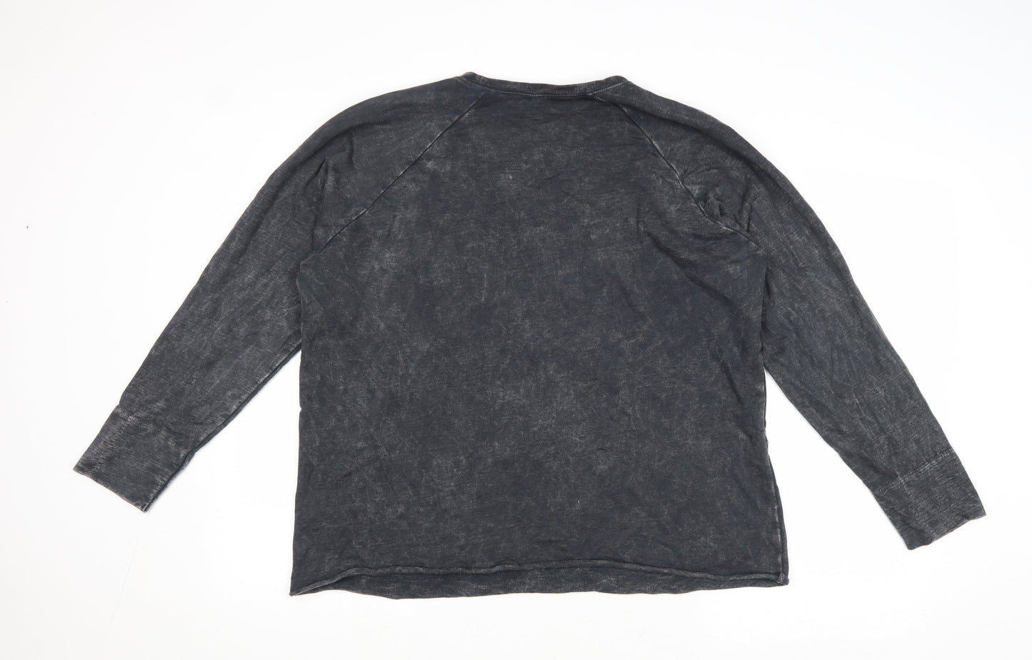 The Label Womens Grey Cotton Pullover Sweatshirt Size 12 Pullover