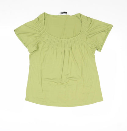 Womens UK Size 16 BHS Green Basic Blouse