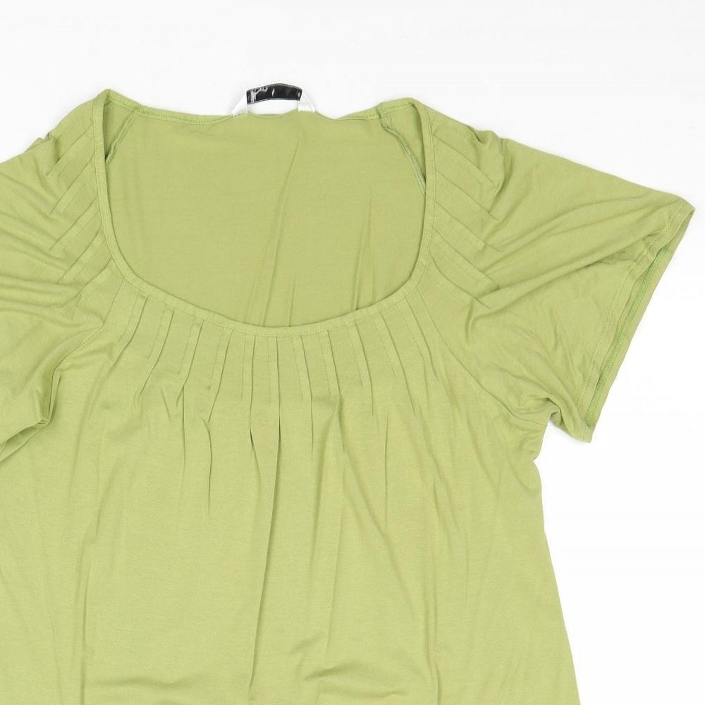 Womens UK Size 16 BHS Green Basic Blouse