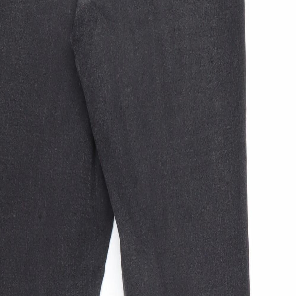 Topshop Womens Grey Cotton Skinny Jeans Size 28 Regular Zip