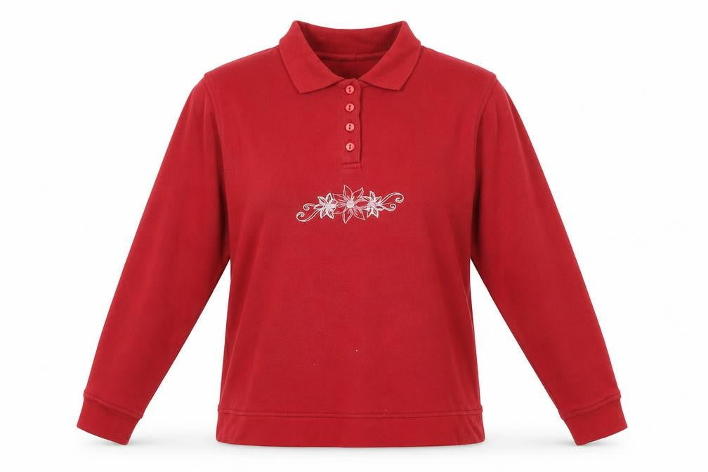 Womens UK Size M EWM Red Pullover Sweatshirt