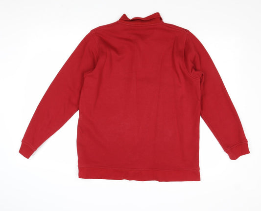 Womens UK Size M EWM Red Pullover Sweatshirt