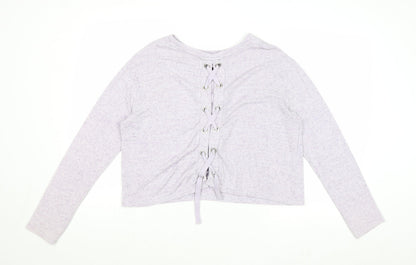 Womens UK Size M New Look Purple Pullover Jumper