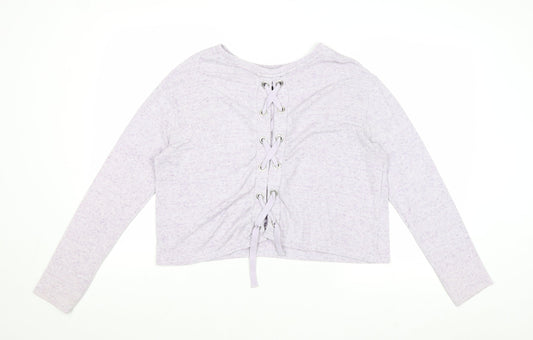 Womens UK Size M New Look Purple Pullover Jumper