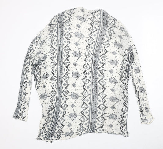Womens UK Size S H&M Ivory Cardigan Jumper