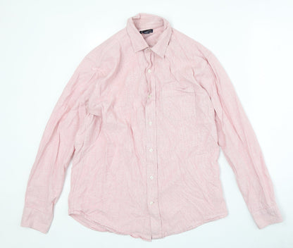 Mens UK Size M Gap Pink  Button-Up Long Sleeve Casual Shirt