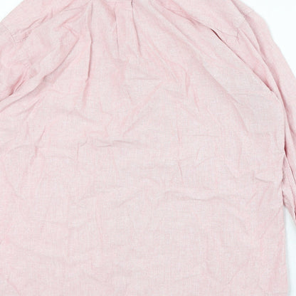 Mens UK Size M Gap Pink  Button-Up Long Sleeve Casual Shirt