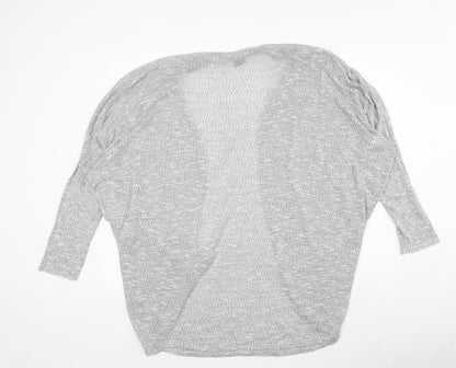 Womens UK Size 10 Miss Selfridge Grey Cardigan Jumper