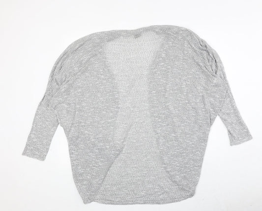 Womens UK Size 10 Miss Selfridge Grey Cardigan Jumper