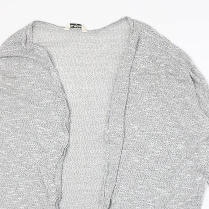 Womens UK Size 10 Miss Selfridge Grey Cardigan Jumper