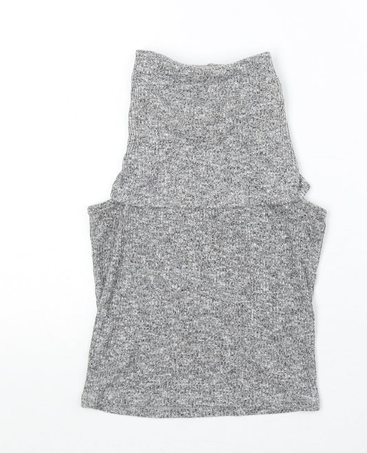 Womens UK Size 10 River Island Green Basic Tank